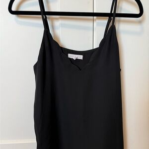 Socialite Black Fitted Sleeveless Camisole